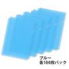 「プラス 高透明カラークリアホルダー A4 ブルー 青 1袋(100枚) ファイル 80161」の商品サムネイル画像5枚目