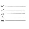 「三菱鉛筆(uni)　ユニパレット　鉛筆　2B　六角・パステルピンク軸　K55612B　1ダース（12本入）」の商品サムネイル画像5枚目