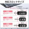 「セキュリティワイヤー 4タイプマルチスロット対応 ダイヤル式南京錠 1.7m 直径2.2mm 周辺機器同時ロック 盗難防止 ESL-10A エレコム」の商品サムネイル画像4枚目