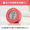「タニタ 温湿度計 時計 温度 湿度 デジタル 卓上 マグネット ピンク TT-585-PK」の商品サムネイル画像5枚目