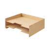「無印良品 木製書類整理トレー A4 2段 約幅32×奥行24×高さ10.5cm 1セット（2個） 良品計画」の商品サムネイル画像2枚目