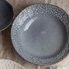 「美濃焼 磁器 ハイド ボウル大 直径24×高さ6cm グレー 1個 TOJIKITONYA」の商品サムネイル画像2枚目