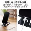 「タブレット スマホスタンド 卓上 折り畳み式 角度6段階 高さ10段階調整可 黒 P-DSCHCMPBK 1個 エレコム」の商品サムネイル画像5枚目
