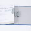 「アスクル パイプ式ファイル A4タテ 両開き エコノミータイプ とじ厚30mm 背幅46mm 10冊 ブルー 青  オリジナル」の商品サムネイル画像5枚目