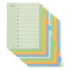 「アスクル カラーインデックス A4タテ インデックスシート 2穴 12山 100組（5組入×20袋）  オリジナル」の商品サムネイル画像2枚目