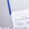 「アスクル レール式クリアーホルダー A4タテ 10枚とじ ブルー 120冊 ファイル  オリジナル」の商品サムネイル画像4枚目