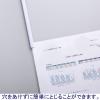 「アスクル レール式クリアーホルダースリム ファイル A4タテ 約10枚とじ 白（ホワイト） PP製 20袋（200冊）  オリジナル」の商品サムネイル画像3枚目