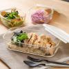 「【数量限定・お得セット】 HARIO（ハリオ）耐熱ガラス製 パイ皿 2枚＋保存容器コンテナM 3個 セット」の商品サムネイル画像3枚目