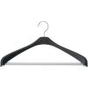 「シンコハンガー ジャケットハンガー バー付ブラック 1セット（2本入）」の商品サムネイル画像1枚目