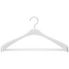 「ジャケットハンガー バー付ホワイト 1セット（2本入） シンコハンガー」の商品サムネイル画像1枚目