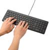 「キーボード 有線 薄型 コンパクトサイズ パンタグラフ ブラック TK-FCP097BK 1個」の商品サムネイル画像2枚目