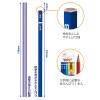 「かきかたえんぴつ　低学年用　ippo（イッポ）　2B　三角軸　ブルー系　MP-SEPM04-2B　1個（2B鉛筆×10本、赤鉛筆×2本）　トンボ鉛筆」の商品サムネイル画像3枚目