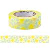 「水性ペンで書けるマスキングテープ フラワー・イエロー 小巻 幅15mm maste（マステ）（R） MST-FA21-H マークス」の商品サムネイル画像1枚目