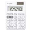 「キヤノン カラフル電卓 LS-100WT-SW スノーホワイト 10桁 ミニミニ卓上サイズ W税機能搭載」の商品サムネイル画像1枚目