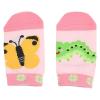「【セール】福助 ベビー 知育ソックス あわせてみよう 【おやこ】シリーズ (蝶々とアオムシ・鶏とひよこ) 9-15cm 2足組」の商品サムネイル画像2枚目
