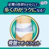 「大人用紙おむつ 尿漏れ ライフリー 歩くのらくらくうす型パンツ 2回吸収 Ｌサイズ 1ケース (18枚×3パック) ユニ・チャーム」の商品サムネイル画像2枚目
