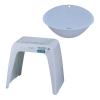 「【お得セット】 リアロ 風呂いす コの字型 35cm＋エミール 湯おけ ブルー 2点セット Ag抗菌 アスベル」の商品サムネイル画像1枚目