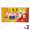 「激落ちくん 除菌99.9% クエン酸の超厚ウエットシート 1セット（20枚入×2パック） レック」の商品サムネイル画像1枚目