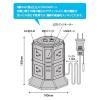 「延長コード タワー型電源タップ 1.9m 3P式/8個口/USB-A×4/雷サージ保護 NKQ-TTAP211 音光」の商品サムネイル画像4枚目