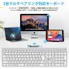 「キーボード ワイヤレス Bluetooth テンキー付/JIS配列/パンタグラフ/超薄型 IC-BK23-SW iClever」の商品サムネイル画像2枚目