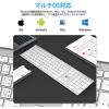 「キーボード ワイヤレス Bluetooth テンキー付/JIS配列/パンタグラフ/超薄型 IC-BK23-SW iClever」の商品サムネイル画像3枚目