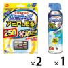 「虫コナーズ アミ戸に貼るタイプ 250日 2箱（4個入） + アミ戸・窓ガラス用 スプレー  1セット KINCHO キンチョー」の商品サムネイル画像1枚目
