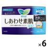 「ナプキン 多い夜用 羽つき 30cm ロリエ しあわせ素肌 消臭プラス 1セット（9枚×6個） 花王」の商品サムネイル画像1枚目