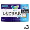 「ナプキン 多い夜用 羽つき 30cm ロリエ しあわせ素肌 消臭プラス 1セット（9枚×3個） 花王」の商品サムネイル画像1枚目