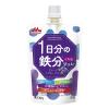 「【アウトレット】1日分の鉄分ジュレ グレープ＆ブルーベリー 100g　12個　森永乳業　食物繊維・10種のビタミン・鉄分　ゼリー飲料　」の商品サムネイル画像2枚目