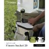 「S'more（スモア）便利な折りたたみバケツ 20L ホワイト 1個」の商品サムネイル画像3枚目