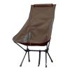 「S'more（スモア）折り畳み アルミ ハイバックチェア ブラウン 1個」の商品サムネイル画像1枚目