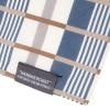 「コットンプリントハンカチ（チェック） ブルー LAKOLE/ラコレ」の商品サムネイル画像4枚目