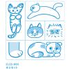 「キングジム 透明スタンプ 氷印 セット(ネコセット) CLSS-005 1セット」の商品サムネイル画像2枚目