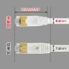 「サンワサプライ CAT7ウルトラフラットLANケーブル KB-FLU7-02W 1本」の商品サムネイル画像2枚目