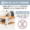 「ドライヤーホルダー 棚下収納 フック型 ホルダー ホワイト BA-HDHKSHAWH エレコム 1個」の商品サムネイル画像4枚目