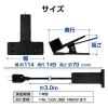 「電源タップ 延長コード USB付き 3m クリップ式 雷ガード ブラック ECT-3030BK エレコム 1個」の商品サムネイル画像8枚目