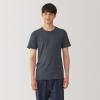 「【メンズ】無印良品 紳士 あったか綿 クルーネック半袖Tシャツ 紳士XL ダークグレー 良品計画」の商品サムネイル画像2枚目