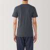 「【メンズ】無印良品 紳士 あったか綿 クルーネック半袖Tシャツ 紳士XL ダークグレー 良品計画」の商品サムネイル画像5枚目