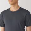 「【メンズ】無印良品 紳士 あったか綿 クルーネック半袖Tシャツ 紳士XL ダークグレー 良品計画」の商品サムネイル画像6枚目