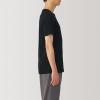 「【メンズ】無印良品 紳士 あったか綿 クルーネック半袖Tシャツ 紳士XL 黒 良品計画」の商品サムネイル画像4枚目
