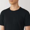 「【メンズ】無印良品 紳士 あったか綿 クルーネック半袖Tシャツ 紳士XL 黒 良品計画」の商品サムネイル画像6枚目