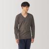 「【メンズ】無印良品 紳士 あったか綿 厚手 Vネック長袖Tシャツ 紳士M カーキ 良品計画」の商品サムネイル画像2枚目