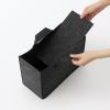 「無印良品 持ち運べるフェルトファイルボックス ワイド 約幅15×奥行32×高さ24cm ダークグレー 良品計画」の商品サムネイル画像5枚目
