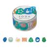 「【アウトレット】キングジム 透明マスキングテープ SODA（ソーダ）ピンバッジ 幅20mm CMTS20-005 1個」の商品サムネイル画像2枚目