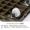 「現場のチカラ ミニ連結平台車 ナイロンキャスター仕様 カーキ 耐荷重100kg （約）幅28.5×奥行42×高さ8cm オリジナル」の商品サムネイル画像8枚目