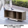 「現場のチカラ ミニ連結平台車 エラストマーキャスター仕様 白 耐荷重100kg （約）幅28.5×奥行42×高さ8cm オリジナル」の商品サムネイル画像7枚目