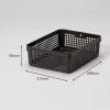 「【均一価格】 収納バスケット  メッシュバスケット Ｂ5 ダークグレー　幅21.4×奥行28.9×高さ8.8cm １セット（２個） オリジナル」の商品サムネイル画像3枚目