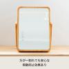「永井興産 木製卓上ミラー PLAIN（プレーン） 幅205×奥行20×高さ270mm ナチュラル NK-211NA 1個」の商品サムネイル画像2枚目