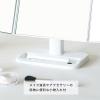 「永井興産 メイクアップミラーホワイト 幅430×奥行130×高さ260mm ホワイト NK-2421個」の商品サムネイル画像2枚目
