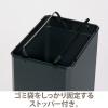 「テラモト ターンボックス 23L スチールゴミ箱 アーバングレー DS-251-010-5 1個 スイングふた付 スリム 幅300×奥行210×高さ550mm」の商品サムネイル画像5枚目